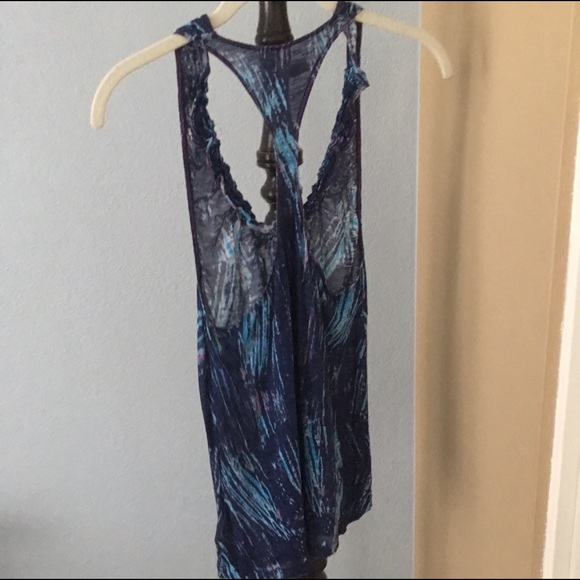 Free people blue and purple print tank - Picture 4 of 4
